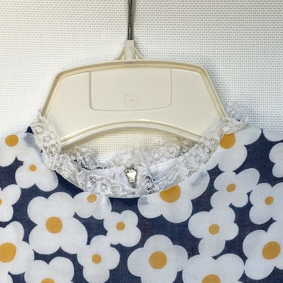 Vintage Montgomery Ward Girls Drop Waist Dress Approx Size     Flowers - Picture 4 of 11